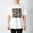 cute in cool shopの生態系とは芸術である Regular Fit T-Shirt