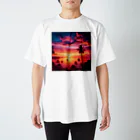 Rパンダ屋の「美しい夕焼け」グッズ Regular Fit T-Shirt