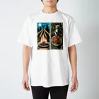 Camping Steak（キャンピング・ステーキ）のCamping Steak（キャンピング・ステーキ）13焚火ステーキ Regular Fit T-Shirt