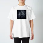 PEACE＆GOLDの天才ニコラ・テスラの数式図形アート Regular Fit T-Shirt
