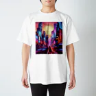 Noah-sanのソーシャルネオンタウン Regular Fit T-Shirt