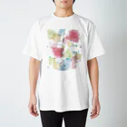 レコードアンドガールのにじみのクマたち Regular Fit T-Shirt