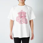 TSUTOMUiDaのTSUTOMUiDa_drawing38_RED LOTUS Regular Fit T-Shirt