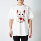 大江戸花火祭りのInari Fox Charm Magic～稲荷の狐5 スタンダードTシャツ