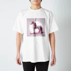 BabylonChannel 🎨 ✝️ ❤️‍🔥のユニコーン🦄　ピンク Regular Fit T-Shirt