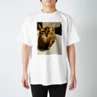 ゆるやかな、ねこのゆるやかな、ねこ(かわいい) スタンダードTシャツ