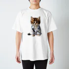 ネコネコ笑店 -Cat Goods Store-のDrねこ丸No1 Regular Fit T-Shirt