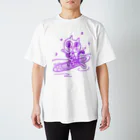 purr-gorogoroのSUP Purr パープル Regular Fit T-Shirt