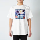 ハワイライフのイルカと満月 Regular Fit T-Shirt