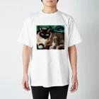 青い猫の青葉 スタンダードTシャツ