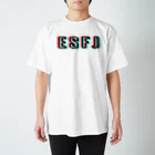 流行語Tシャツ倶楽部の【MBTIシリーズ】ESFJ Tシャツ[白] スタンダードTシャツ