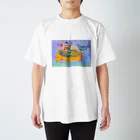 escargotの夢釣りスピッツ犬 Regular Fit T-Shirt