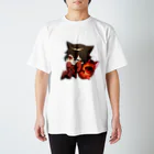 Nekomata_no_Badoのちびバドくん Regular Fit T-Shirt