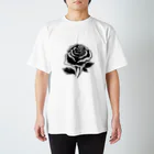 CHRON SHIROの黒い花3 Regular Fit T-Shirt