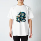 百花の碧龍 Regular Fit T-Shirt