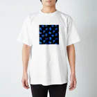 tmtmshopの幸せの青い鳥、黒 Regular Fit T-Shirt