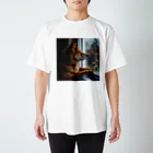 AQUAMETAVERSEの可愛い柴犬　1434 スタンダードTシャツ