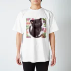 kakuzatoの猫の黒ちゃん スタンダードTシャツ