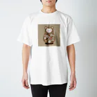 可愛い動物マトリョーシカのクマのマトリョーシカ（薄い茶色） Regular Fit T-Shirt