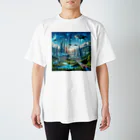 Rパンダ屋の「近未来風景グッズ」 Regular Fit T-Shirt