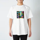 mi305090509_のほっこりまんまるちびモンスター Regular Fit T-Shirt