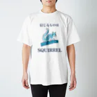 ねずりすSHOPの信じるものはSQUIRREL（白系用） Regular Fit T-Shirt