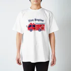 さはらそのこ｜イラストレーターの消防車　Fire Engine Regular Fit T-Shirt