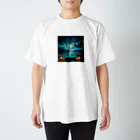 RIKUPANDAのNight Sea Regular Fit T-Shirt