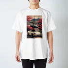 JapanCarStyleの2台のスポーツカーと日本の風景 Regular Fit T-Shirt