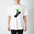 鬼鞍 ONIKURAのPlayful Rabbits グリーン Regular Fit T-Shirt