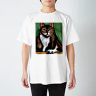 Ppit8のどっしりかまえる猫ちゃん スタンダードTシャツ