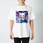 一番星の幻想的なしろくま Regular Fit T-Shirt