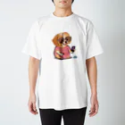 ワンちゃん大好きショップ SoraのそらまめちゃんＴシャツ（お名前なし/ロゴ入り） Regular Fit T-Shirt