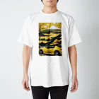 JapanCarStyleの黄色いスポーツカーと日本の風景2 Regular Fit T-Shirt