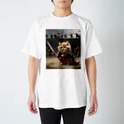 もふもふ日本史の剣もつねこ スタンダードTシャツ