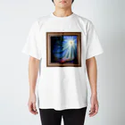 positive_poem05の額縁の太陽を見て創作 Regular Fit T-Shirt