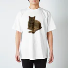 しゅう🍿のわがやの猫(こむぎ) Regular Fit T-Shirt