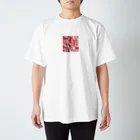 オンラインショップイエローリーフのピンクの花　鮮やか Regular Fit T-Shirt