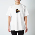 ハピShopの眠り獅子 Regular Fit T-Shirt