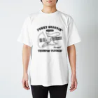 QROOVYのSLAP BASS　スラップベース　BK スタンダードTシャツ