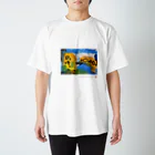 ひたちアートプロジェクト　Hitachi Art Projectの第7回公募展　川と海が出会うところ（河原子） Regular Fit T-Shirt