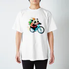 〜たけしゃんのお店〜の自転車アロハパンダ② Regular Fit T-Shirt