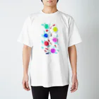 犬張子さんのお店の金魚と水風船 Regular Fit T-Shirt