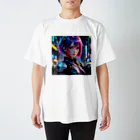 373Digital Lab shopのCyber Diva - サイバーパンクの歌姫 スタンダードTシャツ