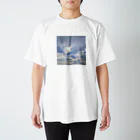 sasatasoの16時08分の空 Regular Fit T-Shirt