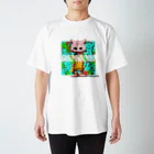 ohutonのneco neco neco スタンダードTシャツ