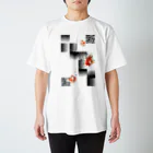 iAi-jpの市松花柄に金魚 Regular Fit T-Shirt