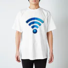 かえるかえるのWi-Fi Regular Fit T-Shirt