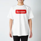 スタイリッシュ屋の【Scream】 Regular Fit T-Shirt