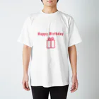 mariberu キッズ☆子供☆ママ☆パパ☆ペアのHappy Birthday  Regular Fit T-Shirt